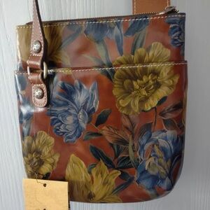 Floral Leather Crossbody Bag - Patricia Nash